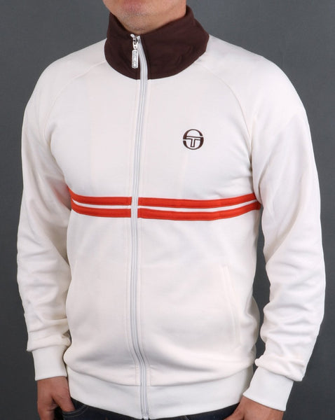 Sergio Tacchini Dallas Track Top Cream / Brown / Orange