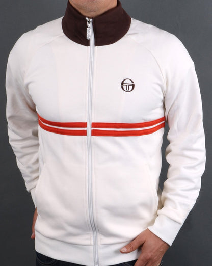 Sergio Tacchini Dallas Track Top Creme / Braun / Orange