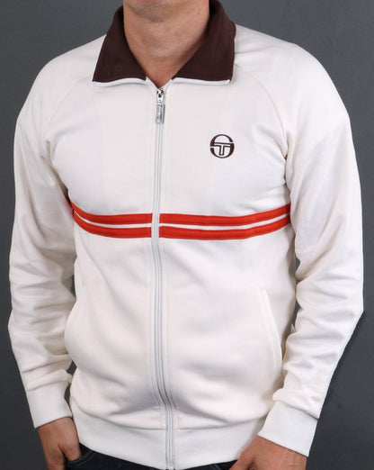 Sergio Tacchini Dallas Track Top Creme / Braun / Orange