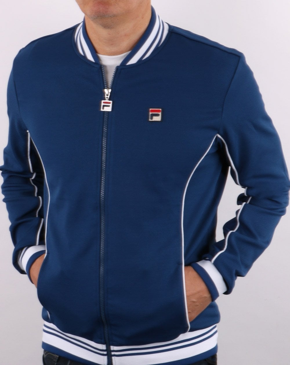 Fila Vintage Retro Track Top Navy