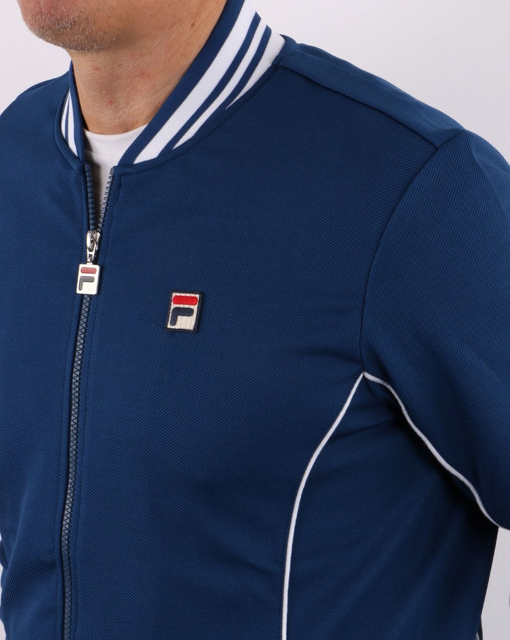 Fila Vintage Retro Track Top Navy