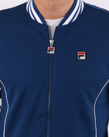 Fila Vintage Retro Trainingsjacke, Marineblau