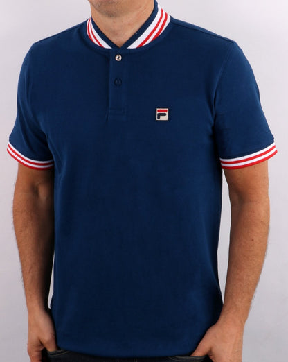 Fila Vintage Collar Poloshirt Blau