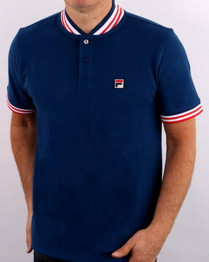 Fila Vintage Collar Poloshirt Blau