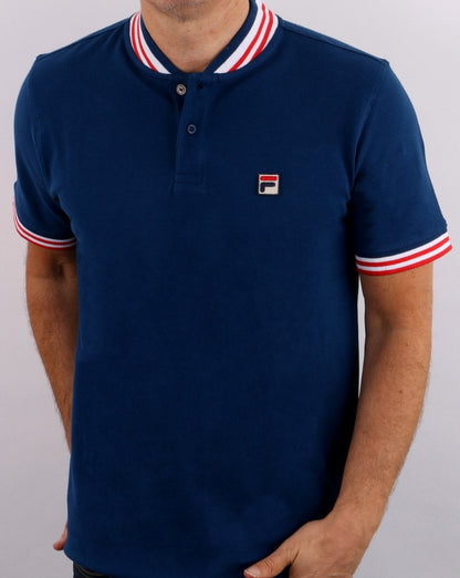 Fila Vintage Collar Poloshirt Blau