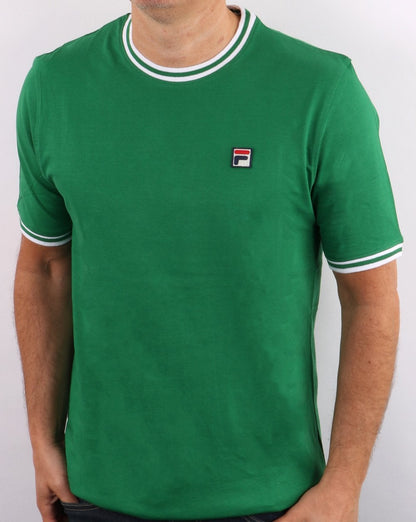 Fila Vintage Ringer T-Shirt Grün