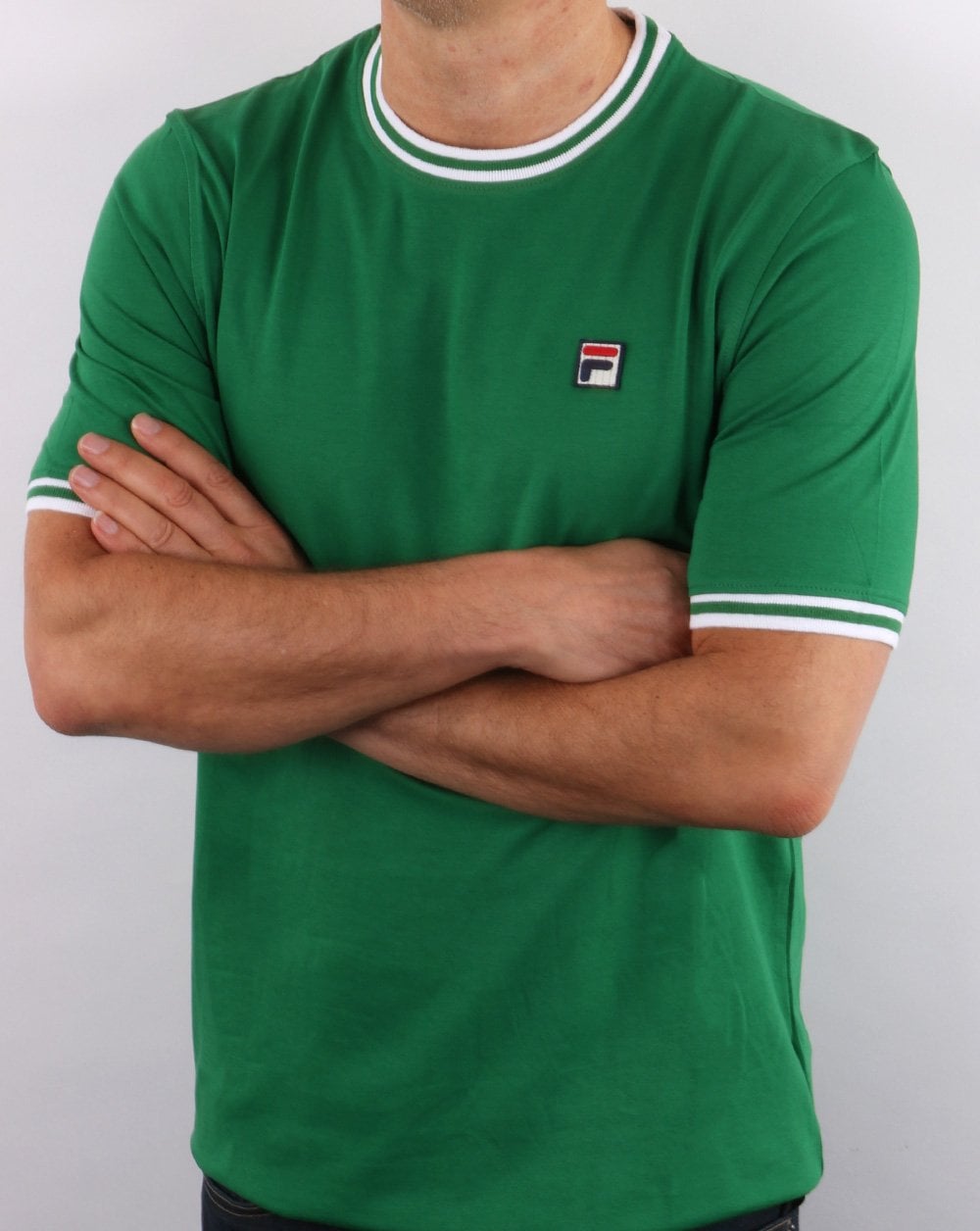 Fila Vintage Ringer T-Shirt Grün