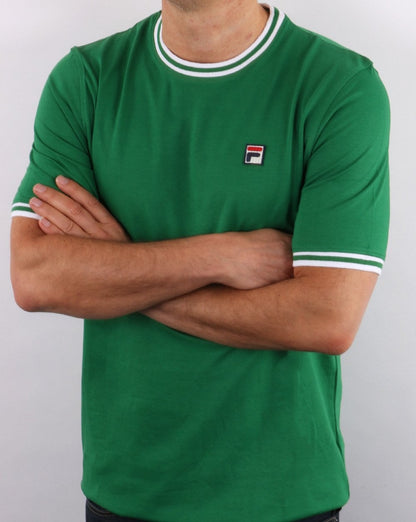 Fila Vintage Ringer T-Shirt Grün