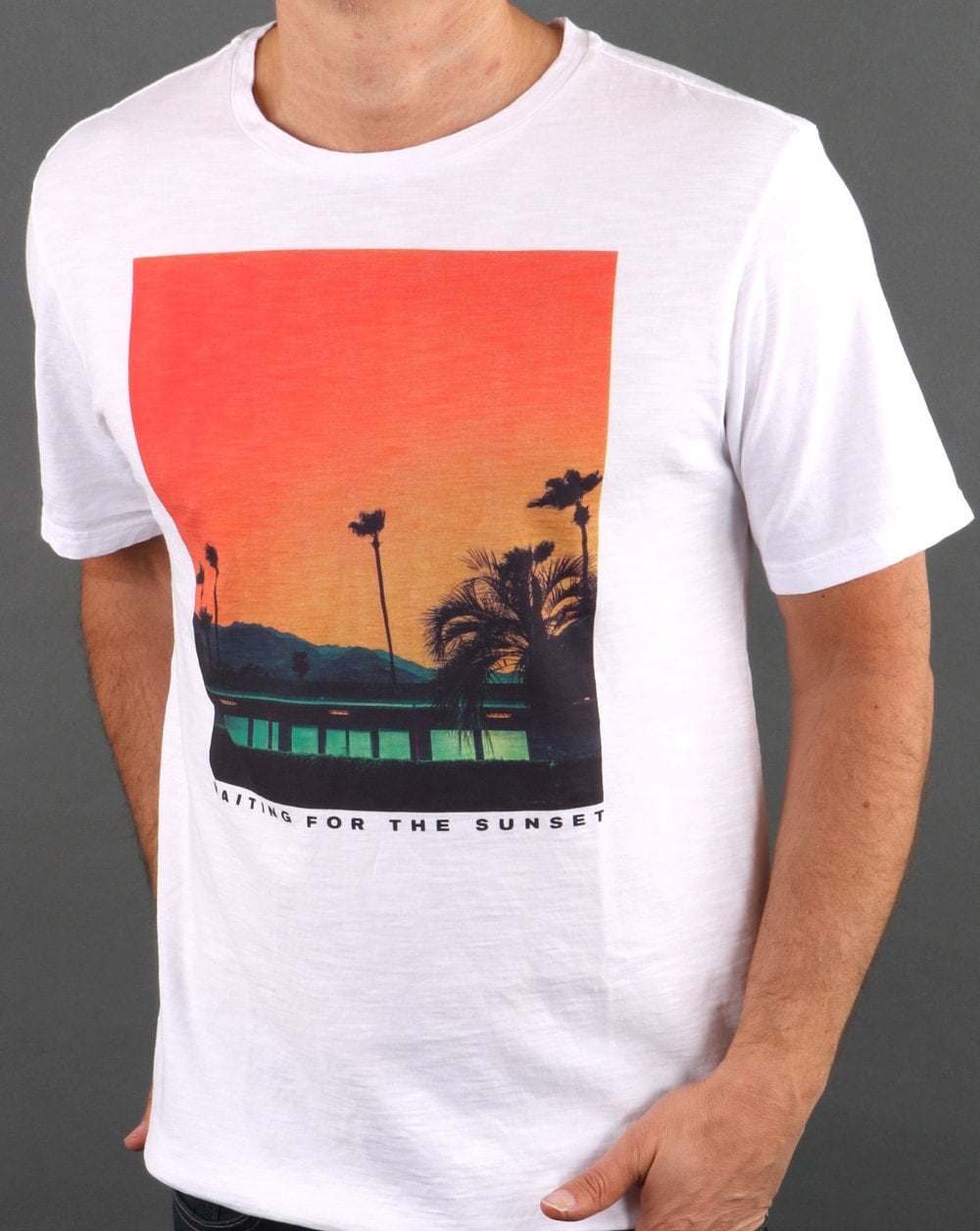 T-Shirt mit Benetton-Print Weiß
