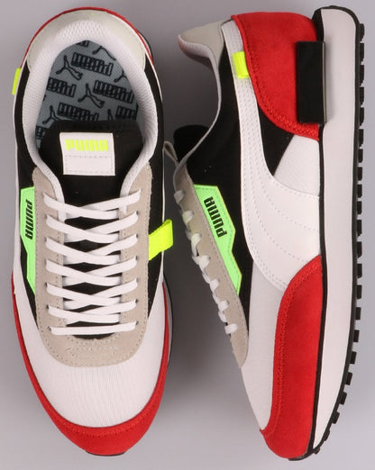 Puma Future Rider Retro Sneakers Weiß/Rot/Schwarz