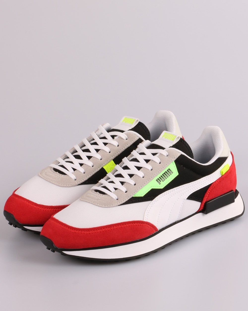 Puma Future Rider Retro Sneakers Weiß/Rot/Schwarz