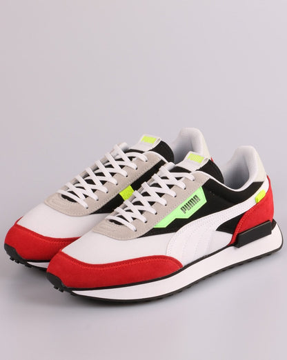 Puma Future Rider Retro Sneakers Weiß/Rot/Schwarz