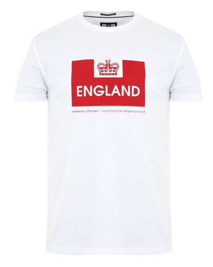 Weekend Offender England City Series T-Shirt Weiß