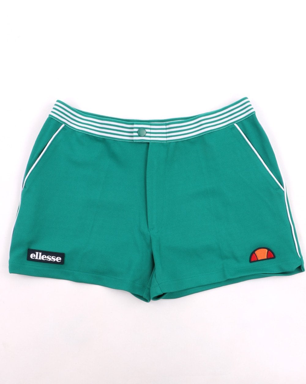 Ellesse – 80er-Tennisshorts in Blaugrün