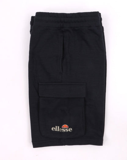 Ellesse – Cargo-Sweatshorts in Marineblau