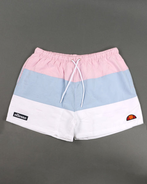 Ellesse Cielo Swim Shorts Pink, Sky & White