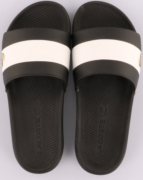 Lacoste Footwear Croco Slide Black/White