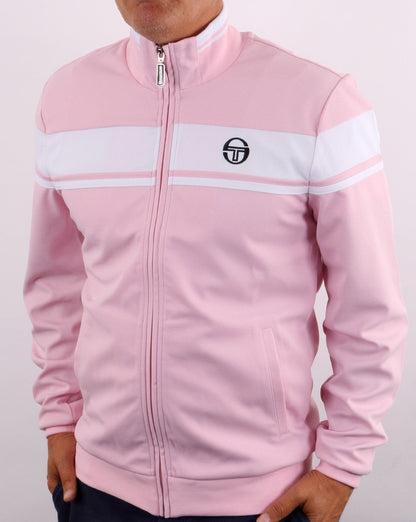 Sergio Tacchini Masters Trainingsjacke Pink/Weiß