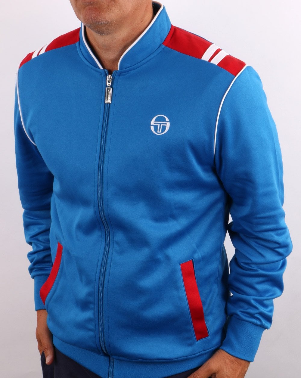 Sergio Tacchini Sammy Trainingsjacke Französischblau/Rot