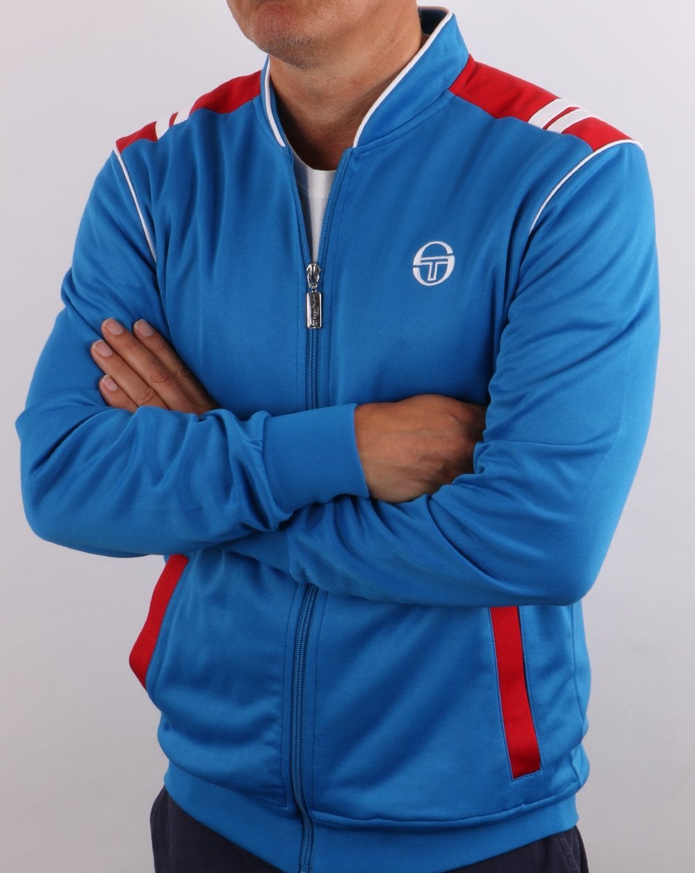 Sergio Tacchini Sammy Trainingsjacke Französischblau/Rot