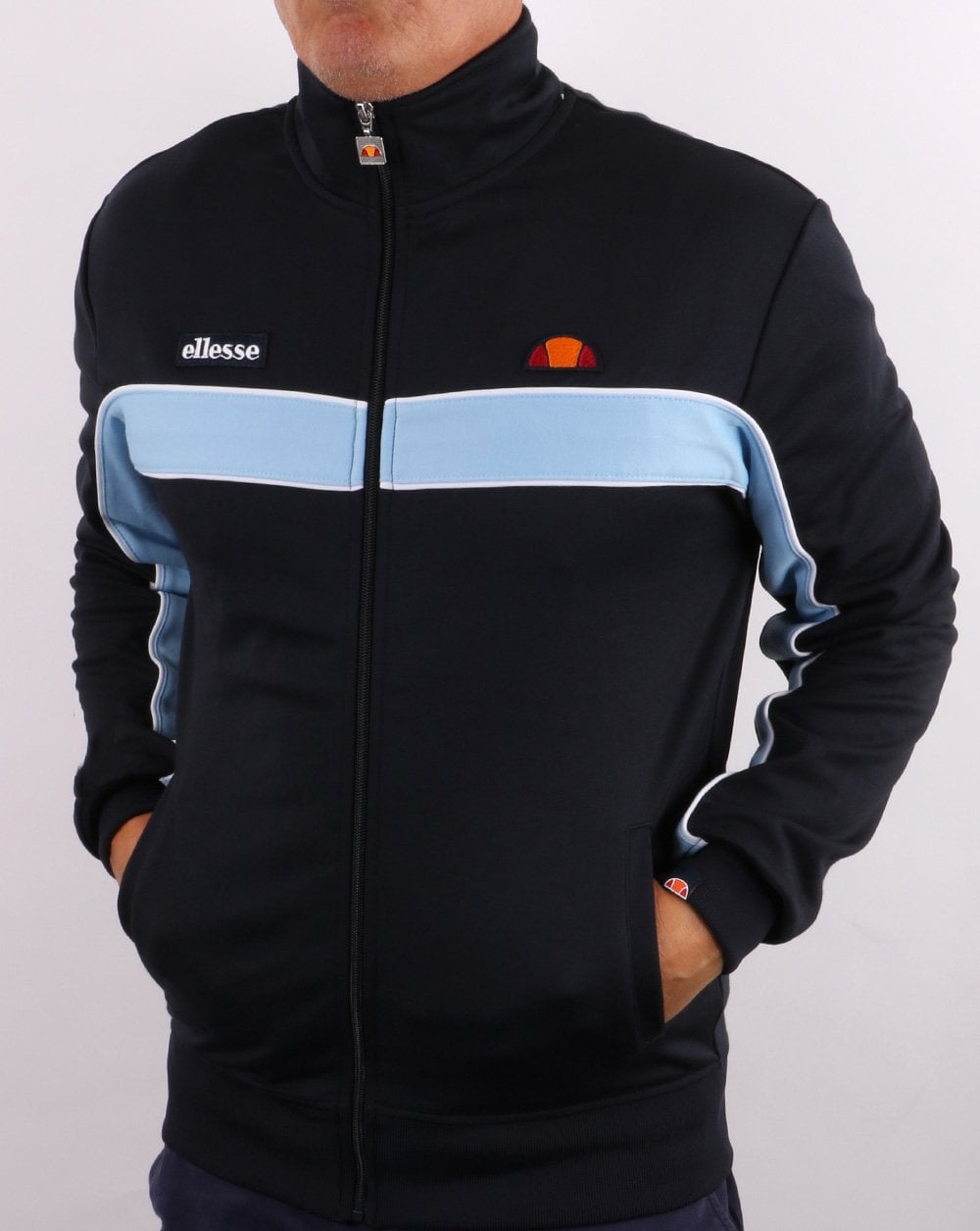 Ellesse Nel Track Top Navy/Light Blue