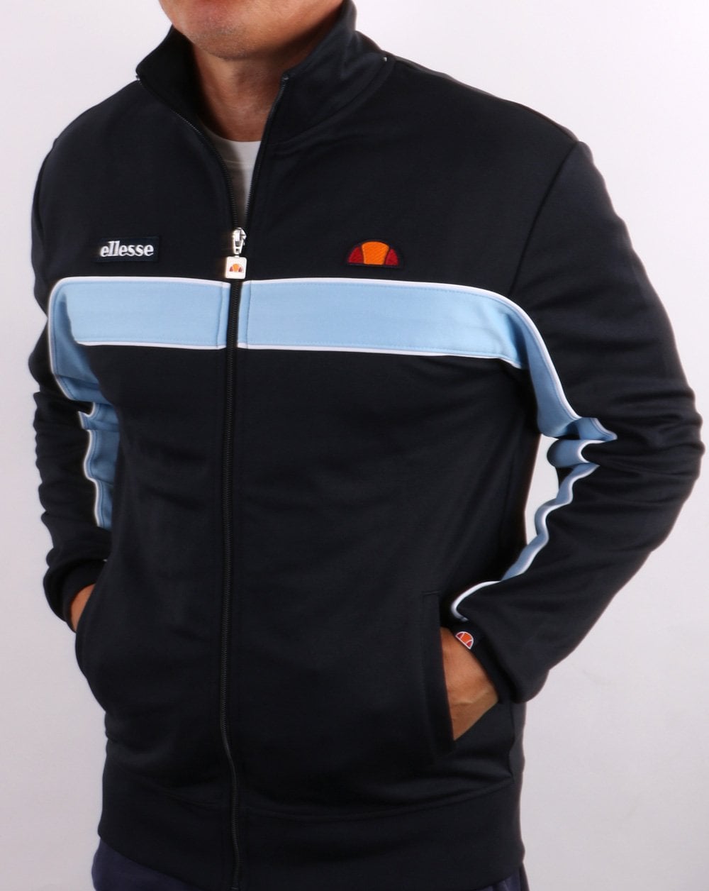 Ellesse Nel Track Top Navy/Light Blue