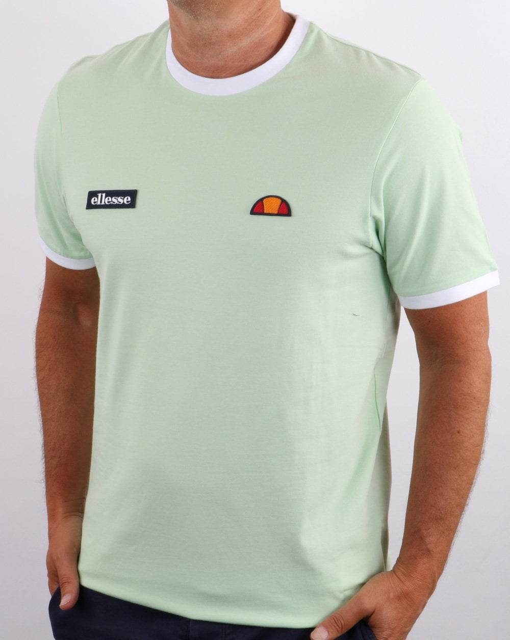 Ellesse Ringer T-Shirt Hellgrün