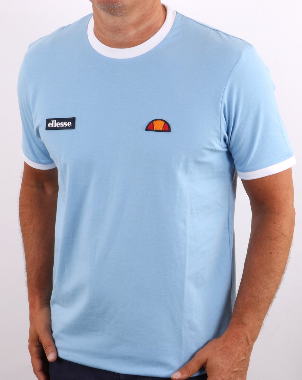 Ellesse Ringer T-Shirt Hellblau