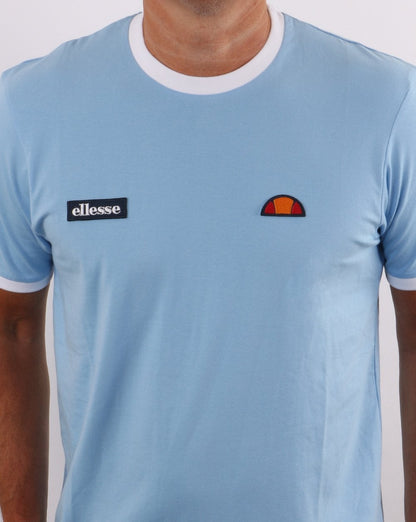 Ellesse Ringer T-Shirt Hellblau