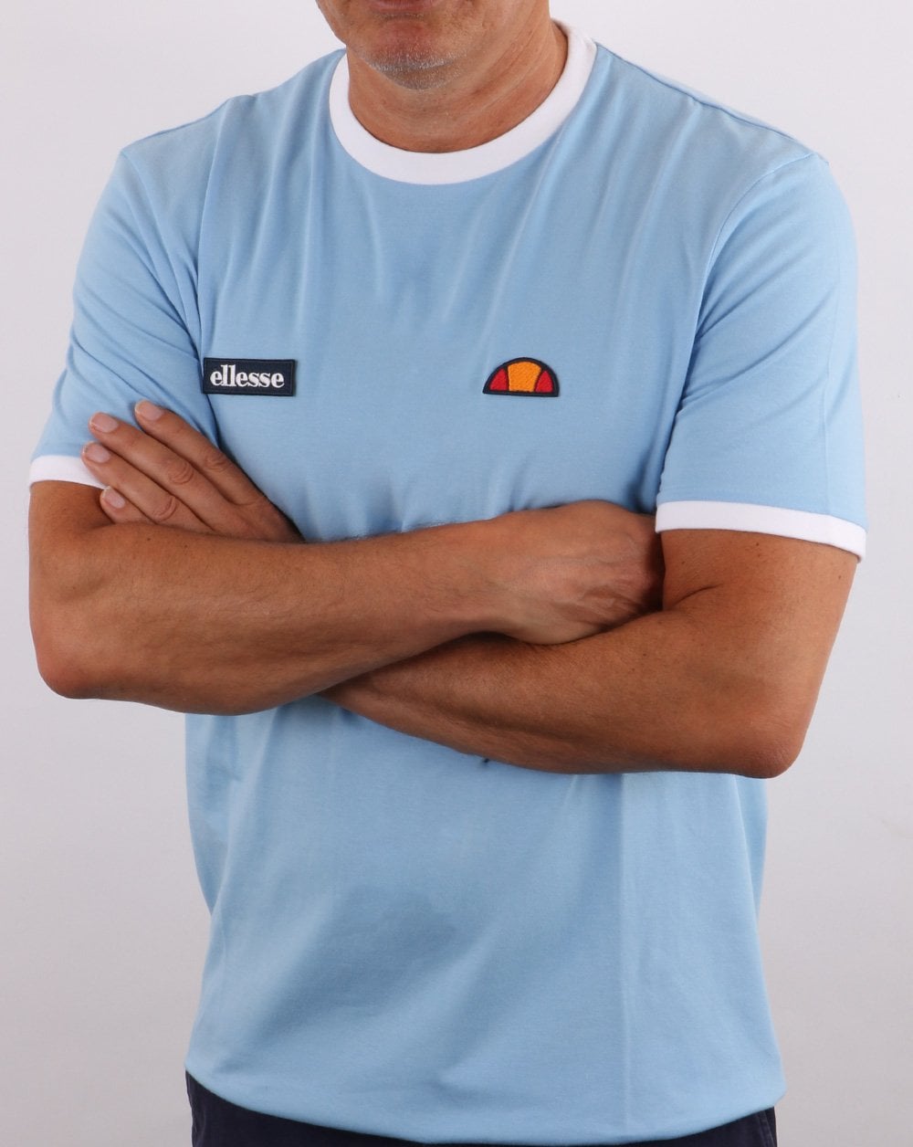 Ellesse Ringer T-Shirt Hellblau
