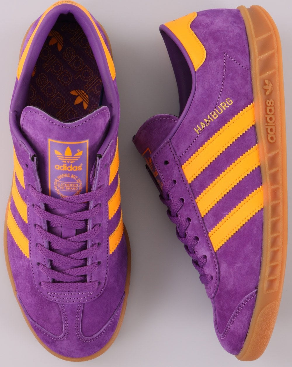 Adidas Hamburg Trainers Purple/ Gold