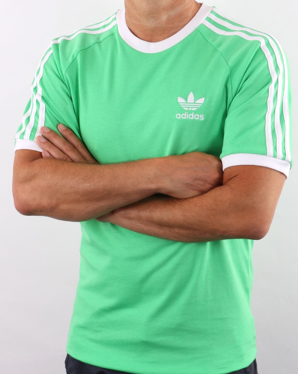 Adidas Originals 3-Streifen T-Shirt frisches Grün