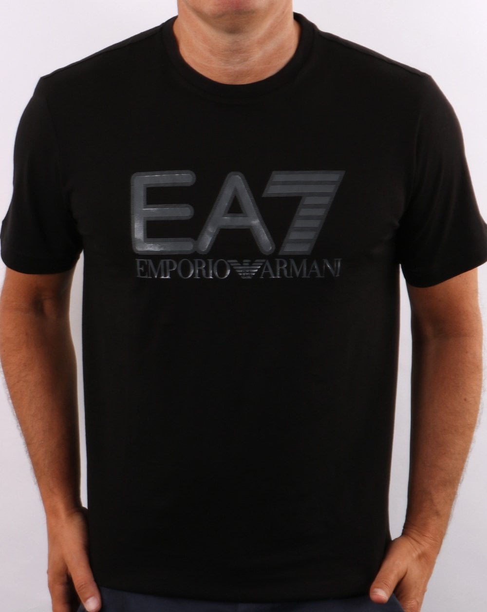 Emporio Armani EA7 T-Shirt Schwarz/Grau