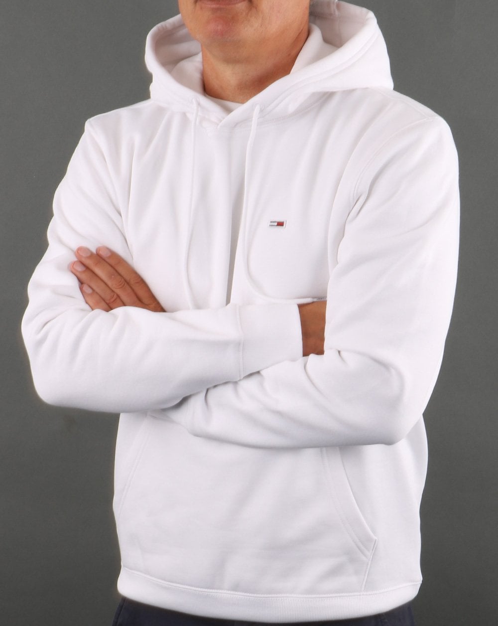 Tommy Hilfiger Fleece-Kapuzenpullover Weiß