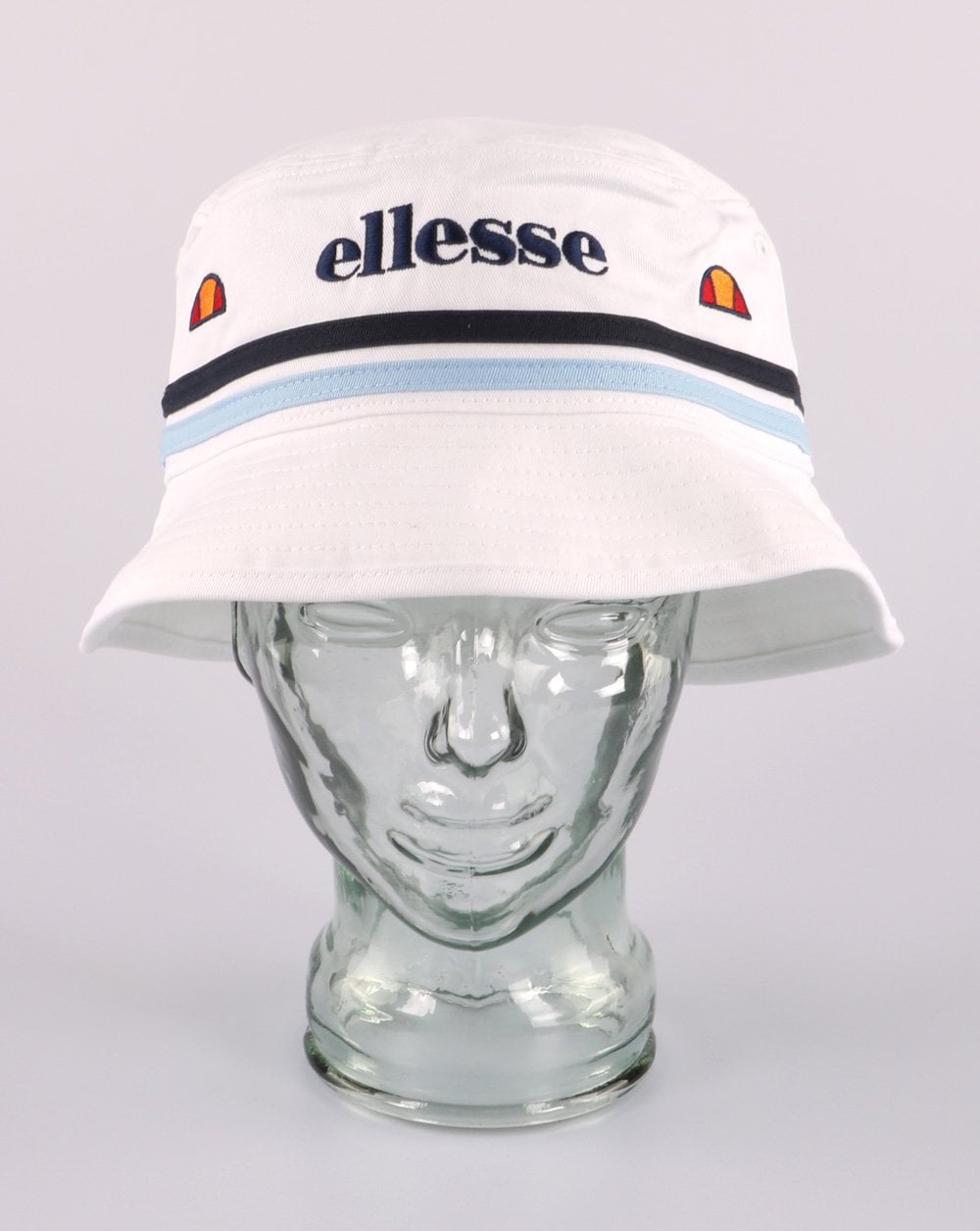 Ellesse Lorenzo Bucket Hat White/Navy/Sky Blue