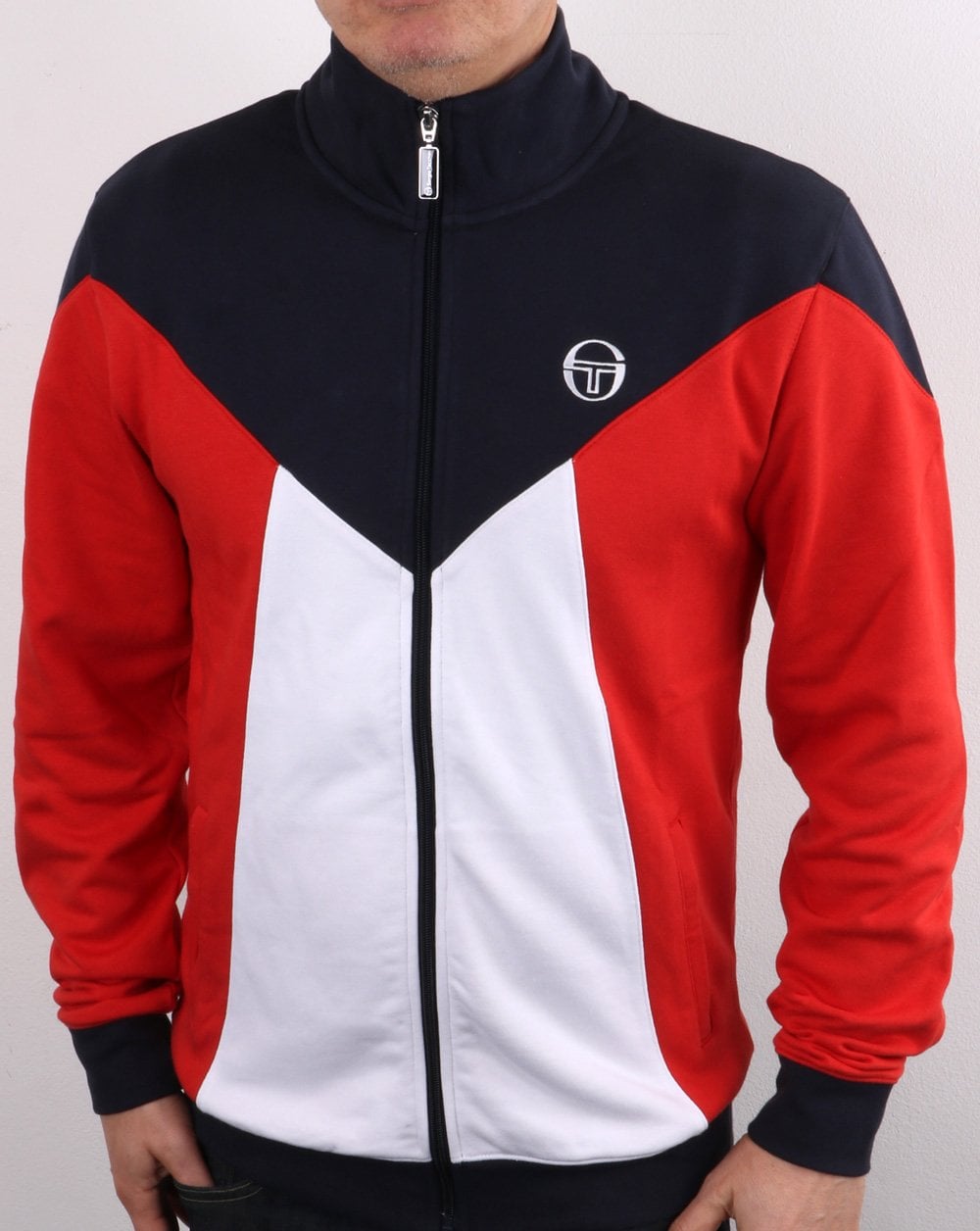 Sergio Tacchini Vero Track Top Marine/Weiß/Rot