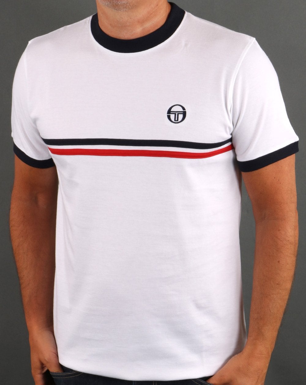 Sergio Tacchini Supermac T-Shirt Weiß/Rot