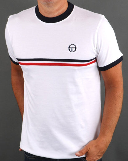 Sergio Tacchini Supermac T-Shirt Weiß/Rot