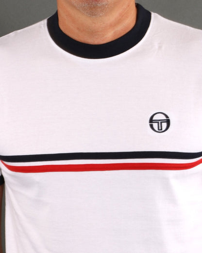 Sergio Tacchini Supermac T-Shirt Weiß/Rot