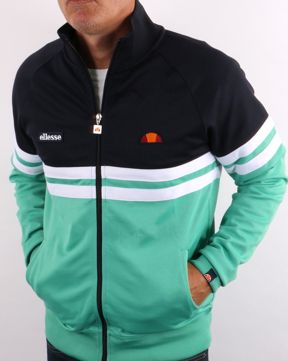 Ellesse Rimini Trainingsjacke Marineblau / Mintgrün