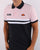 Ellesse Rimini Split Polo Shirt Navy/Pink