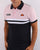 Ellesse Rimini Split Polo Shirt Navy/Pink
