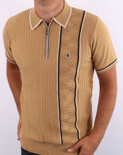 Gabicci Vintage Mcqueen Zip Pullover Sand