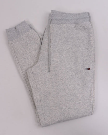 Tommy Jeans – Slim Fit-Jogginghose in Hellgrau-Melange
