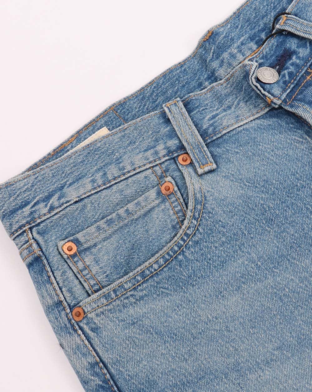 Levi's – 501 – Gehäkelte Shorts in Blau
