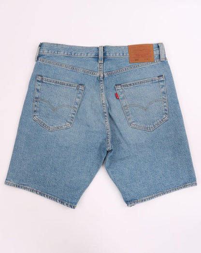 Levi's – 501 – Gehäkelte Shorts in Blau
