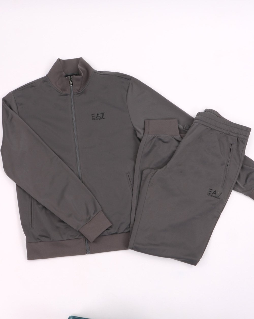 Emporio Armani EA7 Polyester Trainingsanzug Metallgrau