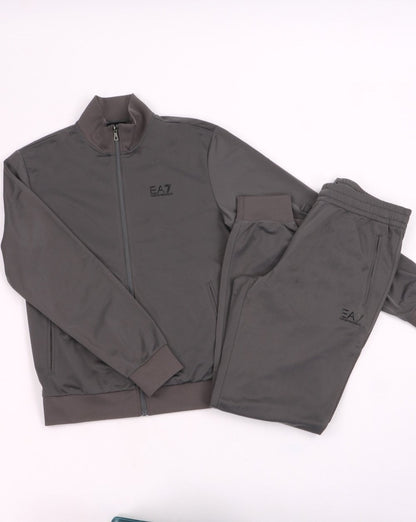 Emporio Armani EA7 Polyester Trainingsanzug Metallgrau