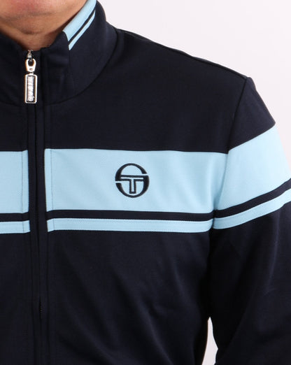 Sergio Tacchini Masters Tipped Track Top Marineblau/Himmelblau