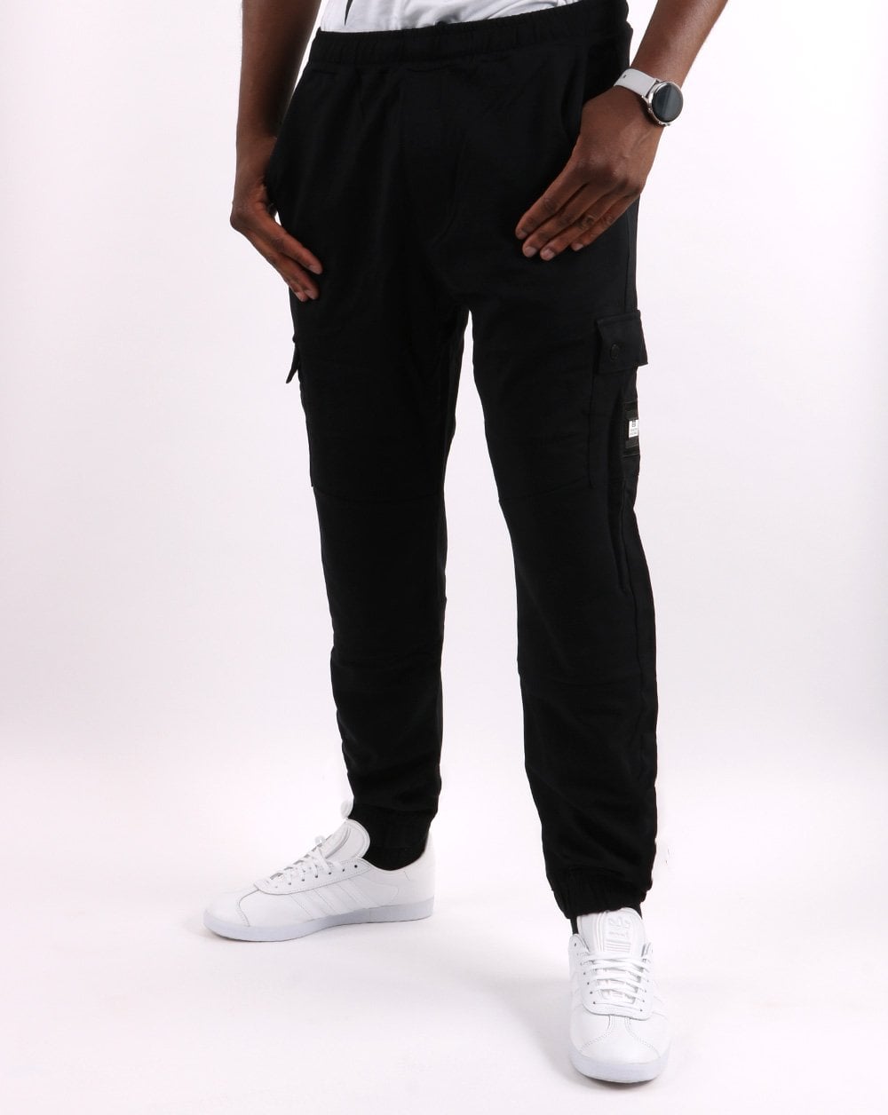 Weekend Offender Kwale Cargo-Jogginghose, Schwarz
